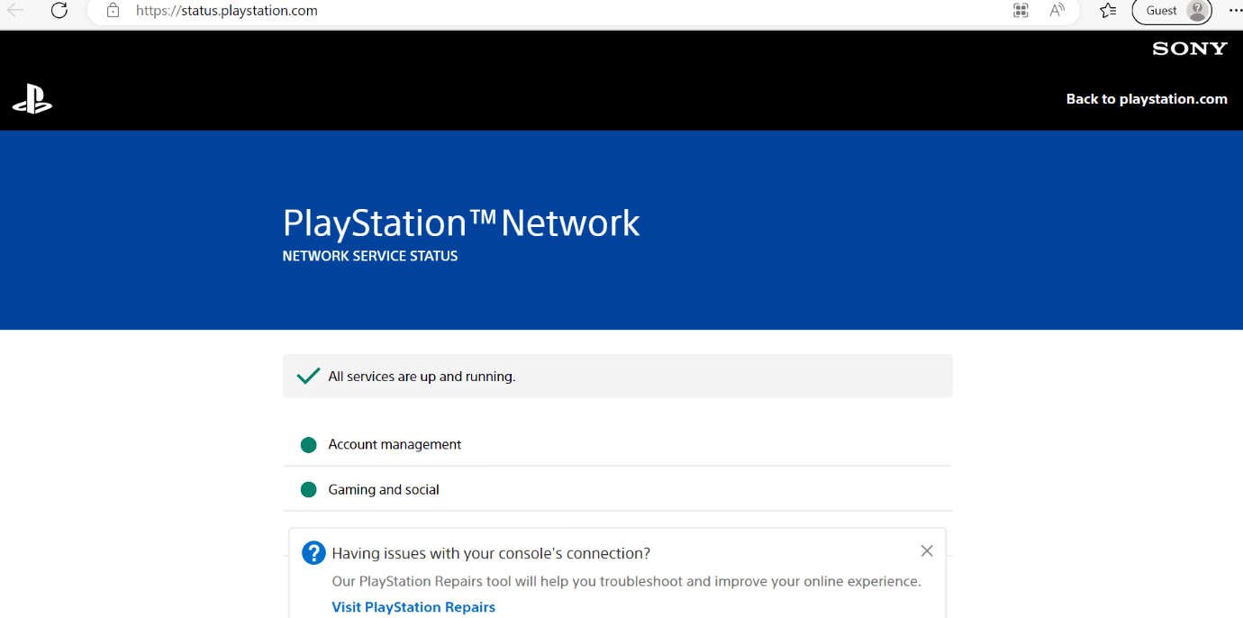 psn server status. Fix WS-43709-3 Error Code on PS4