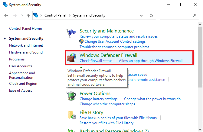 click on Windows Defender Firewall. Fix Twitch Mods Not Loading