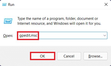Run dialog box. How to Enable Group Policy Editor in Windows 11 Home Edition