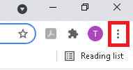 click on the three-dotted icon at the top right corner. Fix Chrome Blocking Download Issue