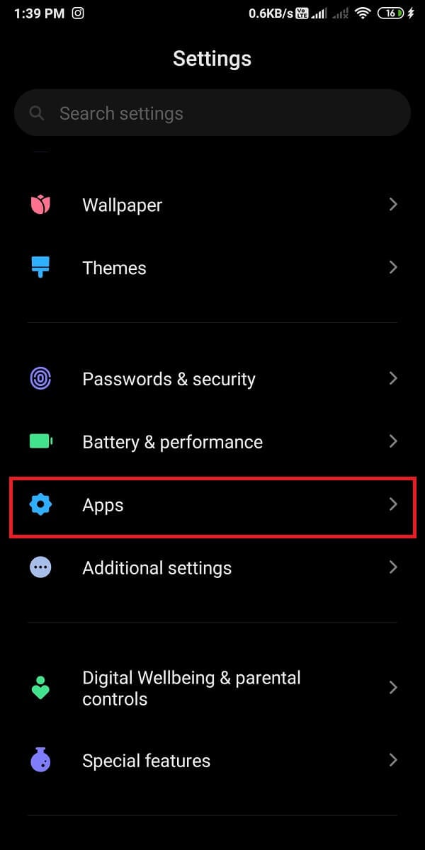 Locate and open 'Apps and notifications.' | Fix Whatsapp Images Not Showing In Gallery