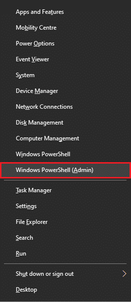 press windows and x keys together and select Windows powershell admin
