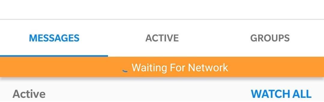 Fix Messenger waiting for network error