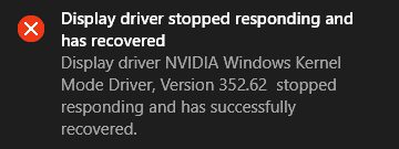 Fix Nvidia Kernel Mode Driver has stopped responding error