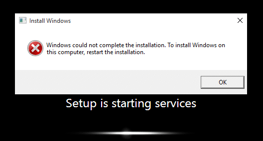 Fix Windows Could Not Complete The Installation. To Install Windows On This Computer, Restart The Installation