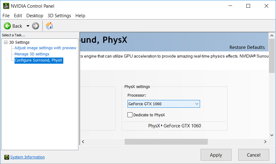 From PhysX Settings drop-down select your Graphic Card instead of Auto-select.