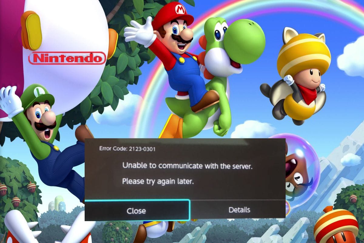 How do I fix error code 2123 0301 on Nintendo Switch