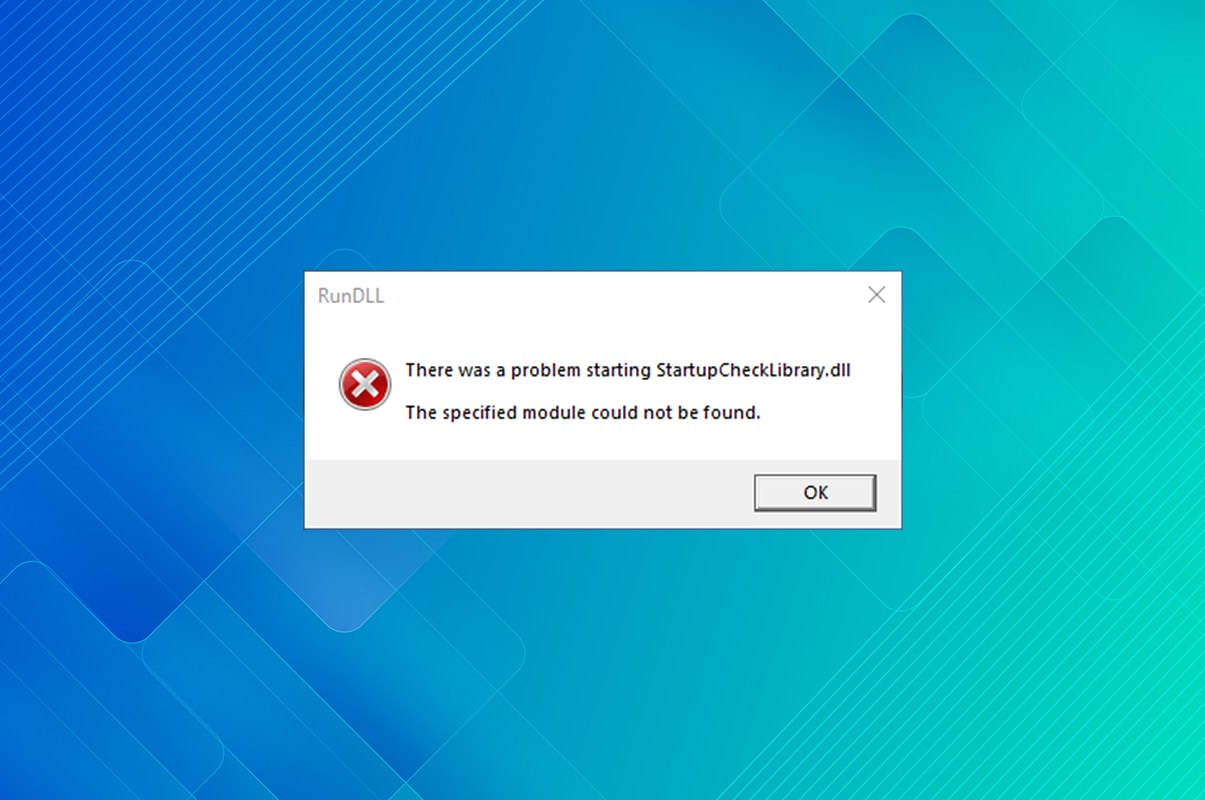 How to Fix StartupCheckLibrary.dll missing on Windows 10