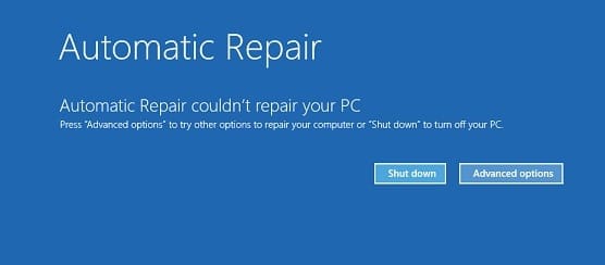 How to fix Automatic Repair couldn't repair your PC