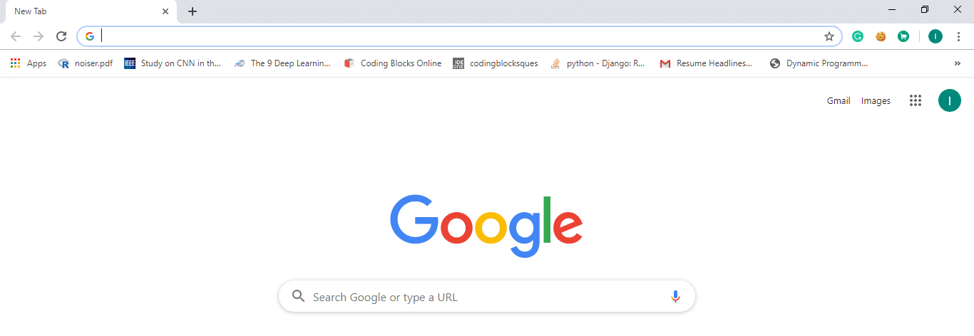 Open Google Chrome either from the taskbar or desktop