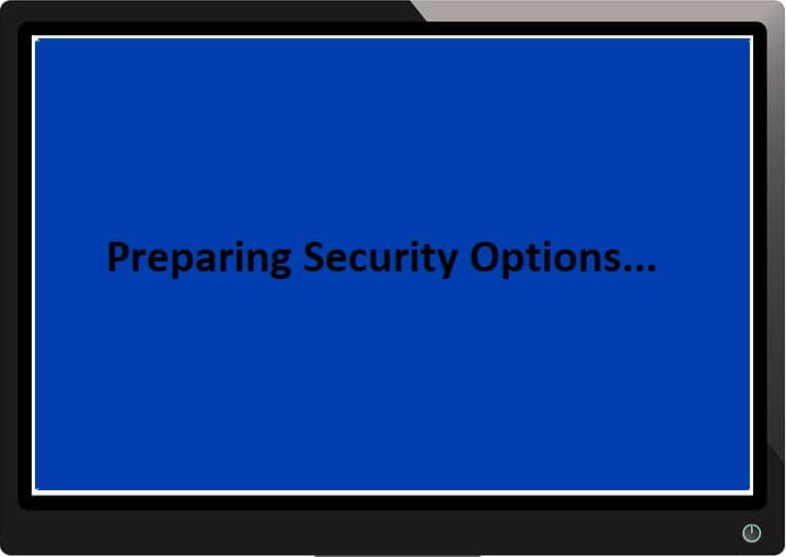 Fix Windows 10 Stuck at Preparing Security Options