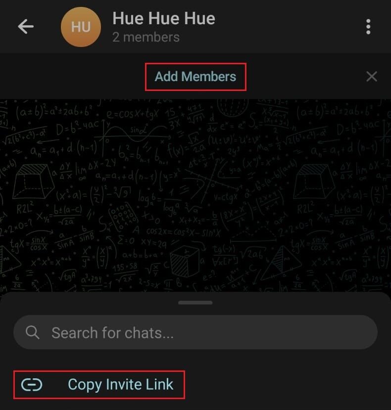 Select-Copy-Invite-Link-from-the-pop-up-menu | How To Get My Telegram Profile Link