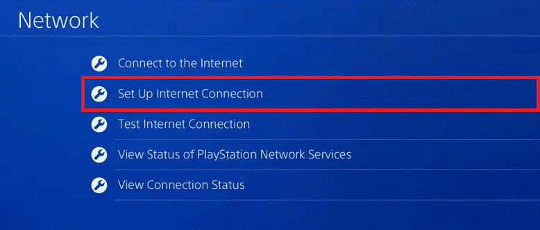 Select Set Up Internet Connection