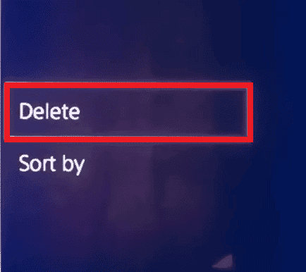 Select all the data and hit the Delete option PS4 | login Minecraft with Microsoft account on PS4