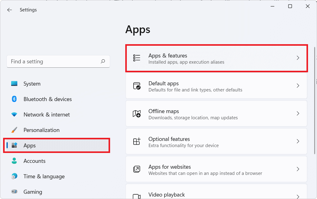 Apps tab in Settings section. How to Disable Your Phone App on Windows 11