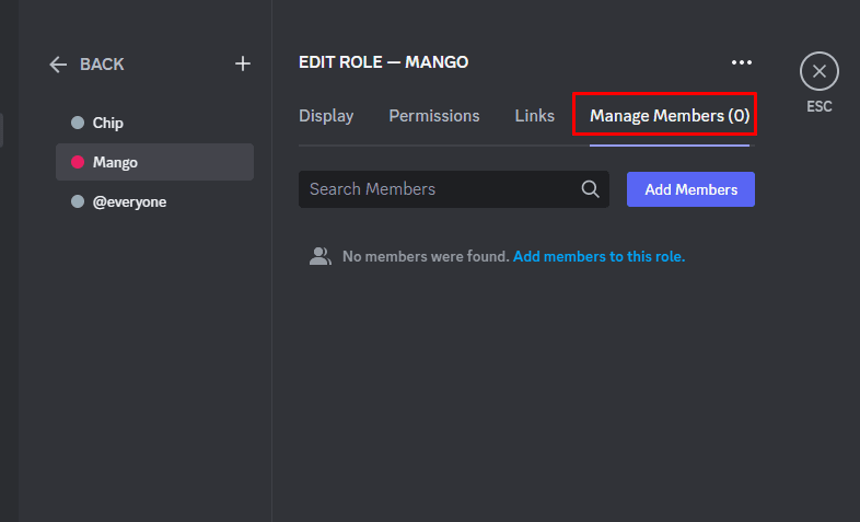 Choose Manage Members from the menu | How To Add Color Roles in Discord