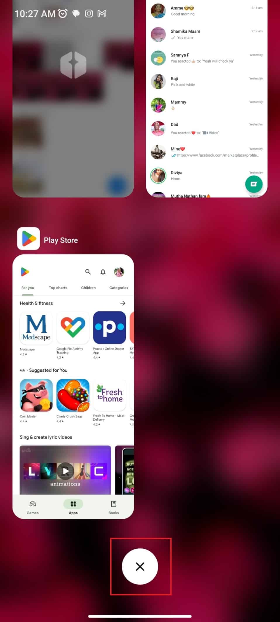 Close Unused Apps 