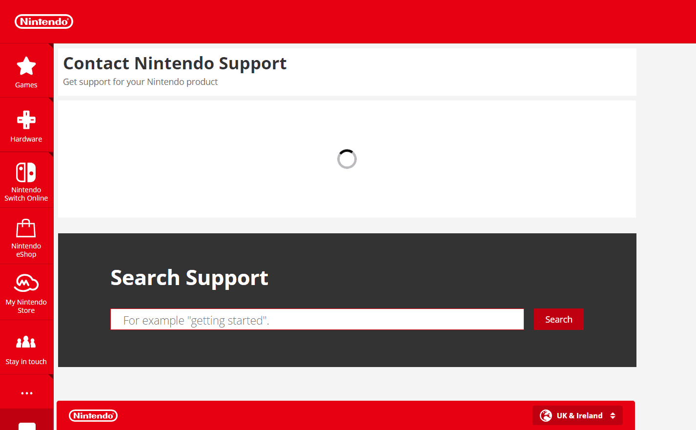 Contact Nintendo Support