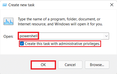 Create new task dialog box. How to Fix Windows 11 Taskbar Not Working