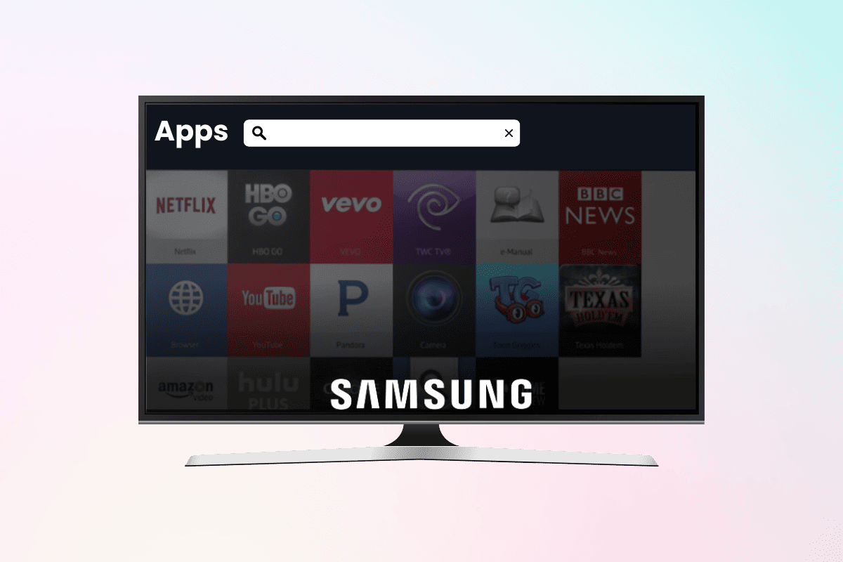 how to search apps on samsung tv