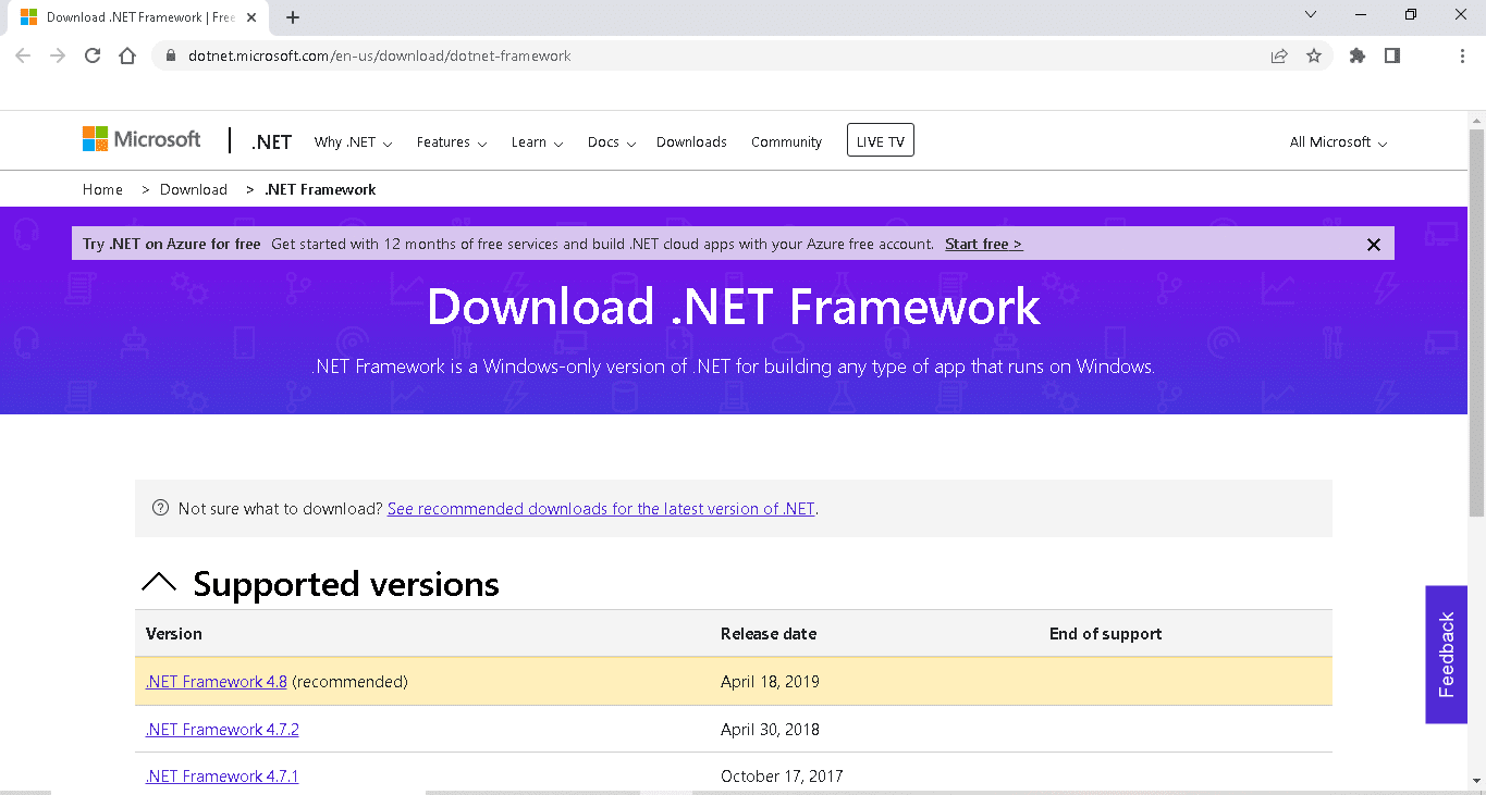 download .NET Framework
