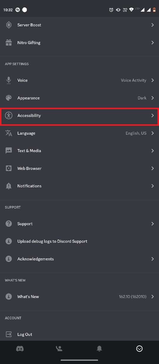 swipe down to locate and select Accessibility. 13 Fixes for Discord Video Call Lagging on Mobile