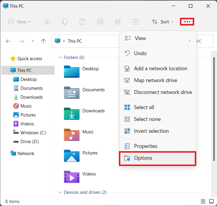 See more menu in FIle Explorer. How to Enable or Disable Quick Access in Windows 11