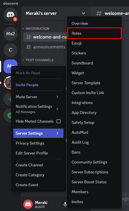 Select Roles in the left sidebar, and then click Create Role | How To Lock Roles on Discord