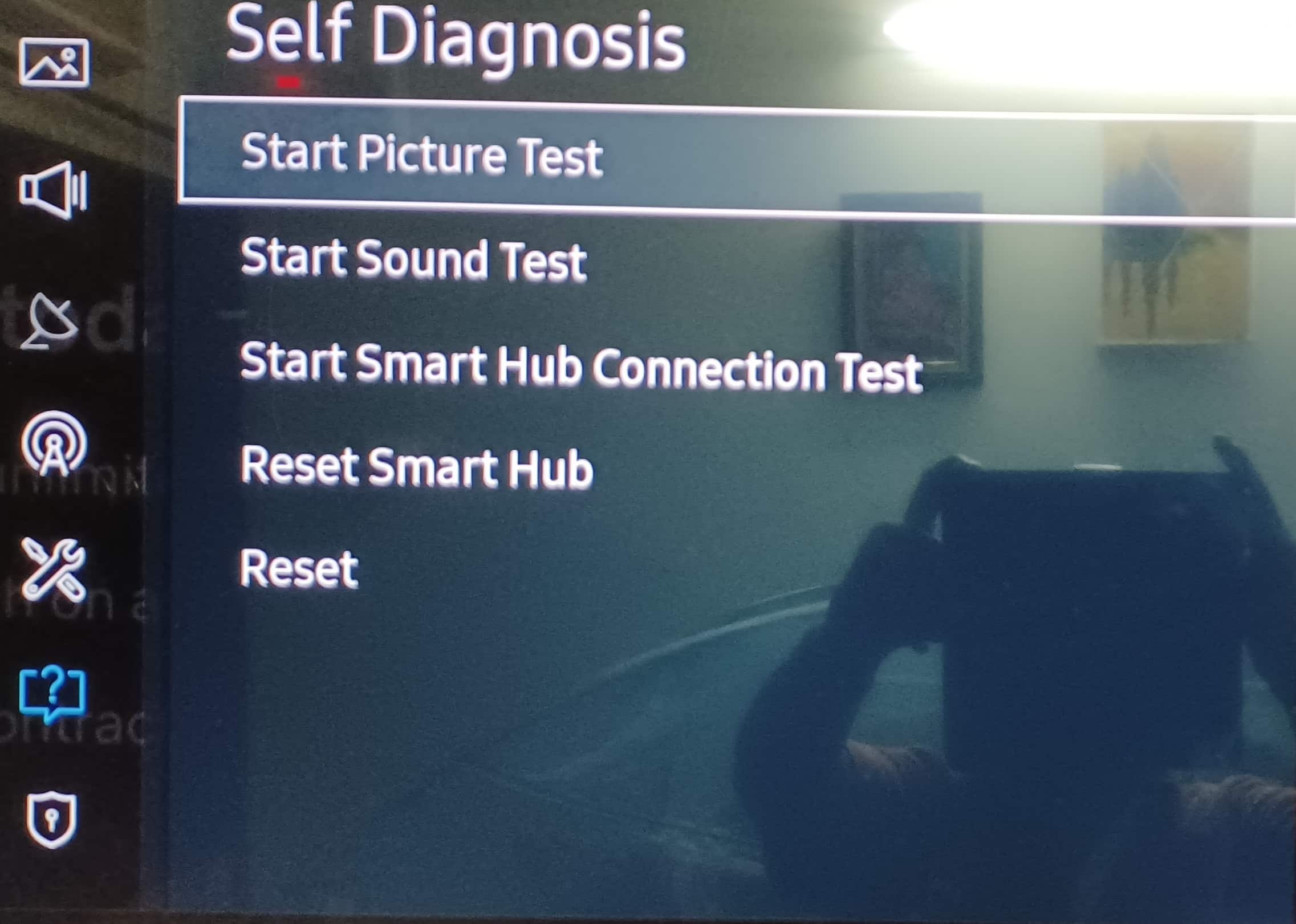   reset tv samsung smart tv