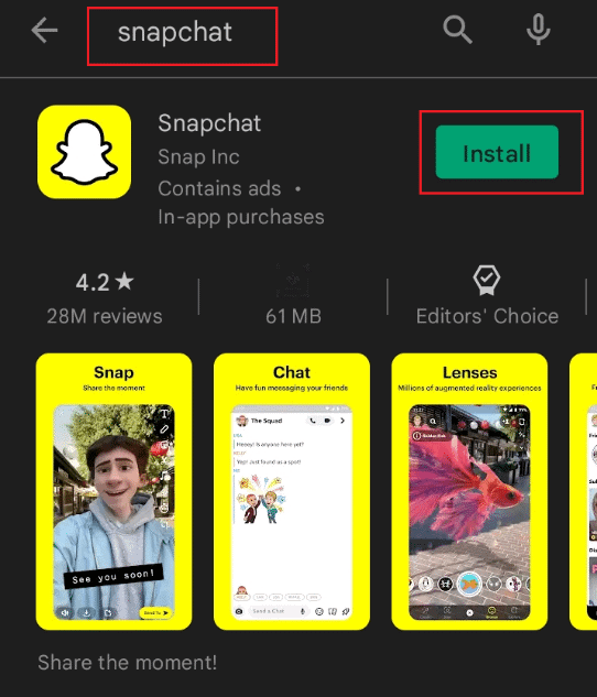 install Snapchat. How to Fix Snapchat Add Friend Glitch