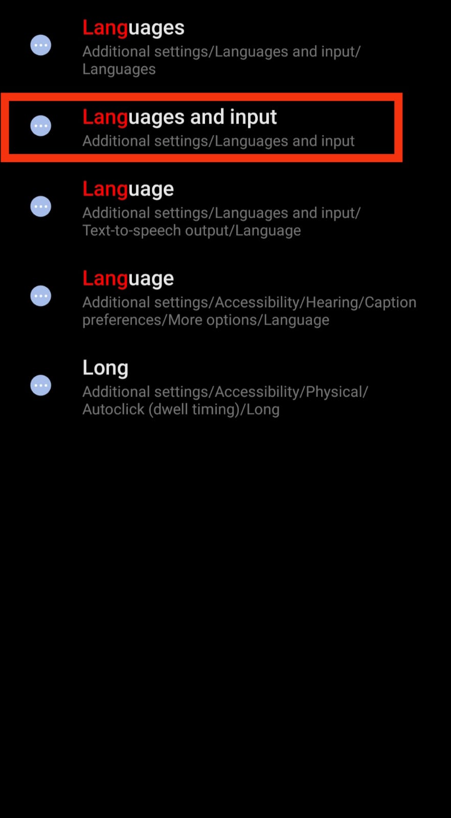 Tap on Languages and input.