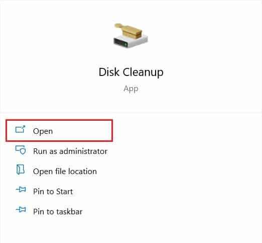 use the windows search bar to open disk cleanup | How to Fix Broken Registry Items in Windows 10