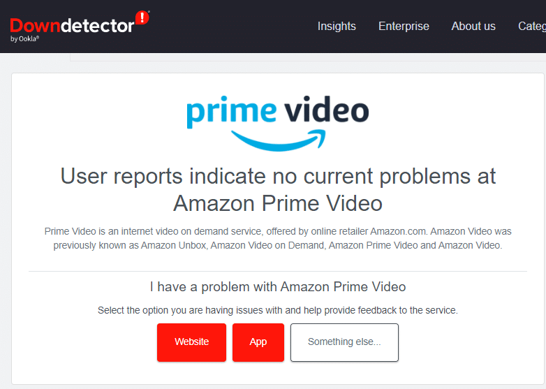 Wait for Amazon Prime Server Uptime | Amazon prime error code 28