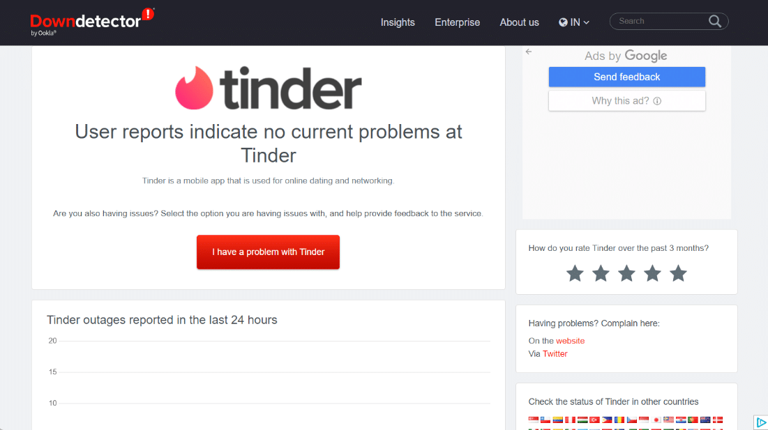 Wait for Tinder Server Time Up 