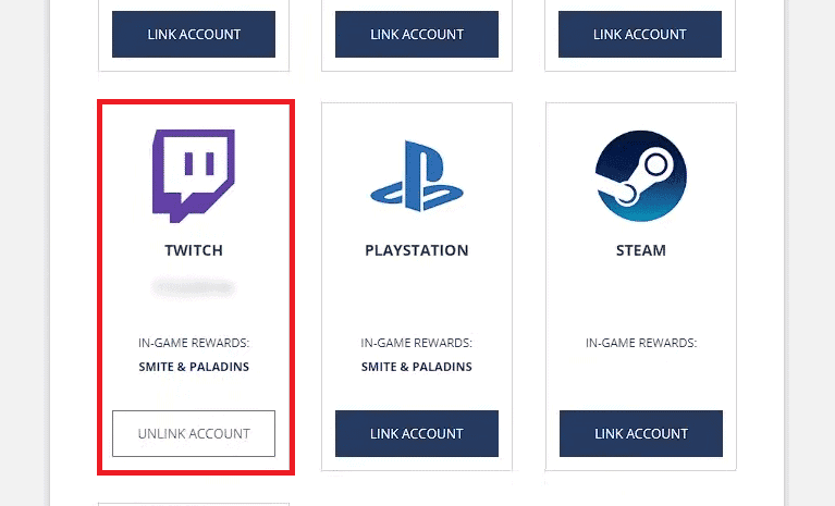 you will be back on the LINKED ACCOUNTS page. This way, you have successfully linked the Smite account
